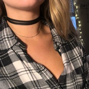 Black Leather Choker